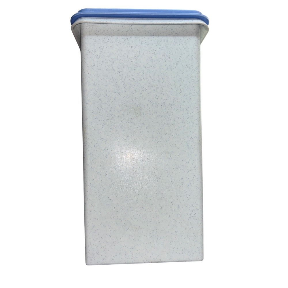 Vintage Tupperware Modular Mate Canister 1314 Cream Blue Lid Kitchen Pasta